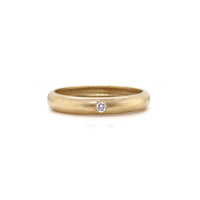 Lot 27 - 9CT Yellow Gold 0.04ct Solitaire Diamond Ring Band