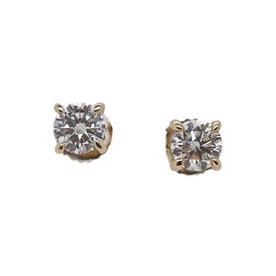 Lot 188 - 14CT Yellow Gold 0.40ct Diamond Stud Earrings