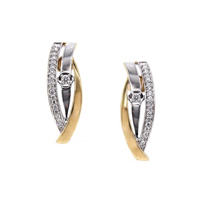 Lot 95 - 9CT Yellow Gold 0.23ct Diamond Earrings