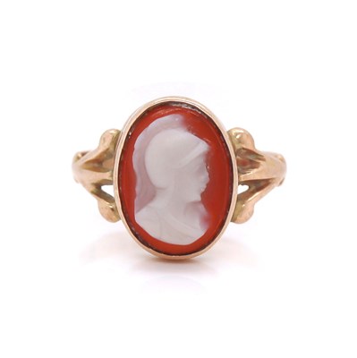 Lot 49 - 9CT Yellow Gold Antique Cameo Ring