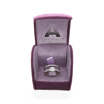 Lot 148 - Bridal Suite with 0.50ct GIA Diamond and matching band